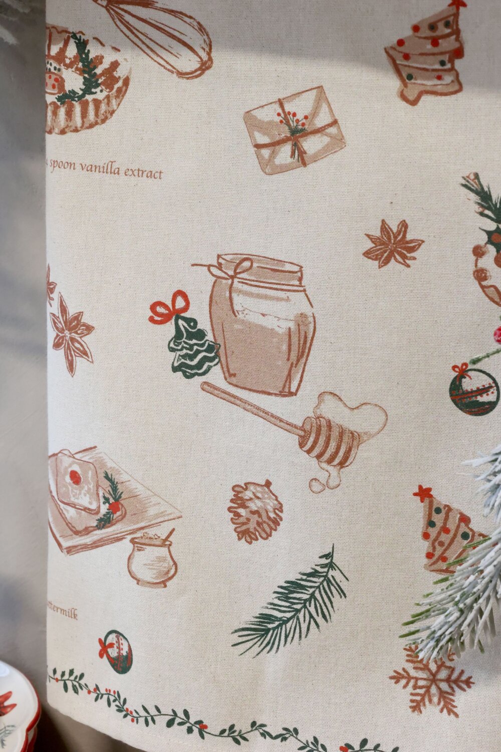 Keittiöpyyhe joululeivonnaisten kuviolla Chic Antique
