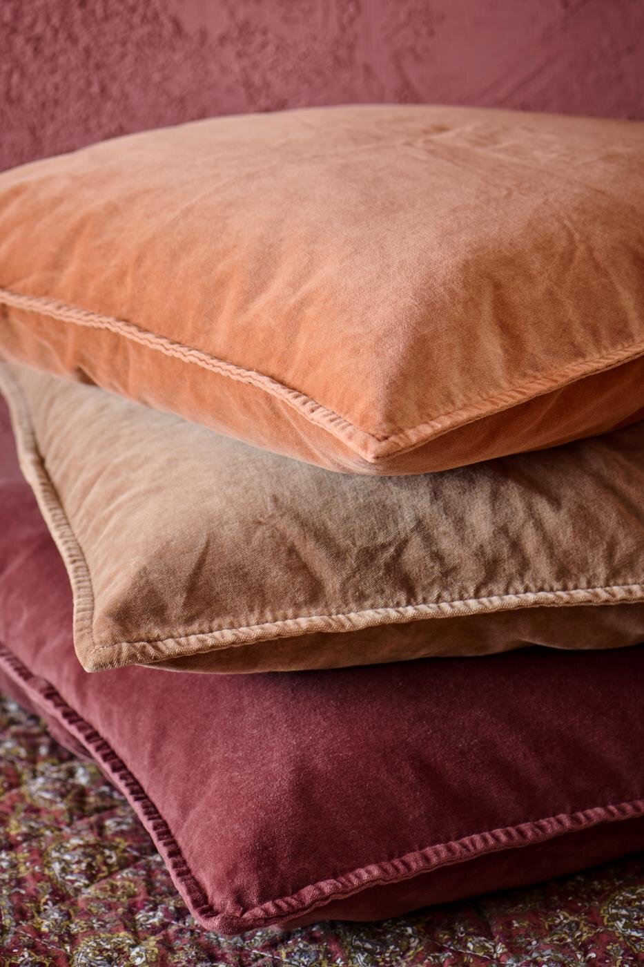 Ib Laursen Tyynynpäällinen sametti oranssi