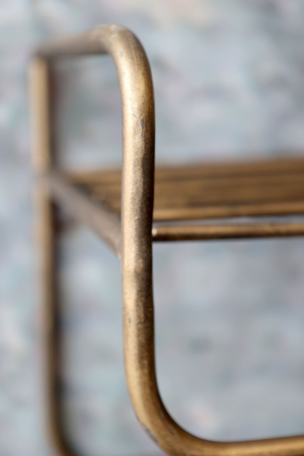 Hylly Chic Antique 7 koukkua 80cm antiikkimessinki