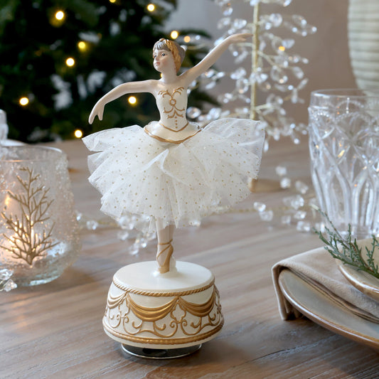 Noël musiikki Box -ballerinat tyllihameella Chic Antique