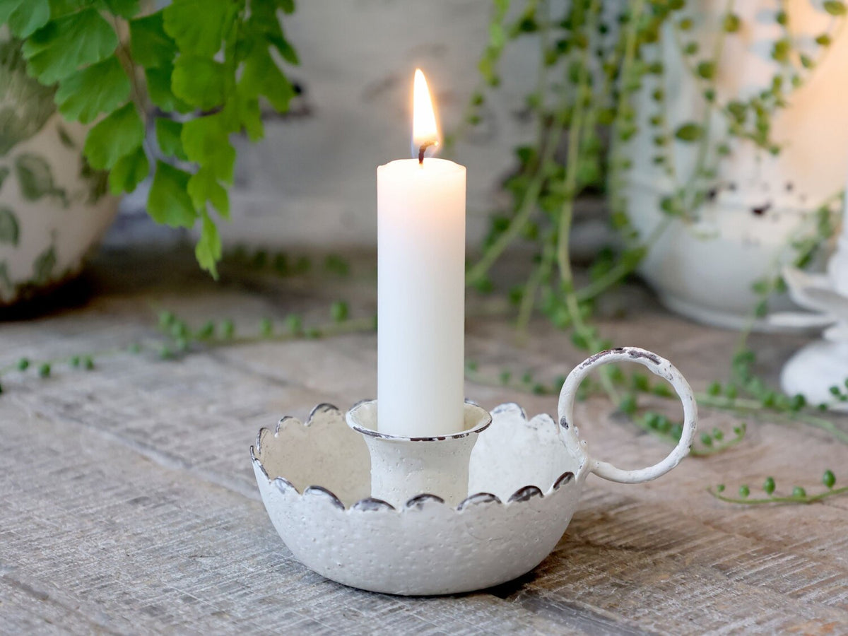 Kynttilänjalka kruunukynttilälle Chic Antique antiikin kerma