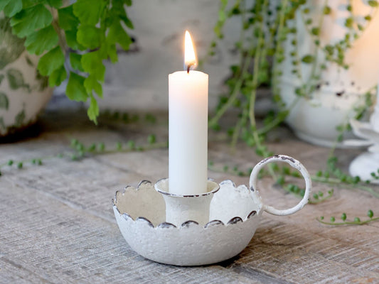 Kynttilänjalka kruunukynttilälle Chic Antique antiikin kerma