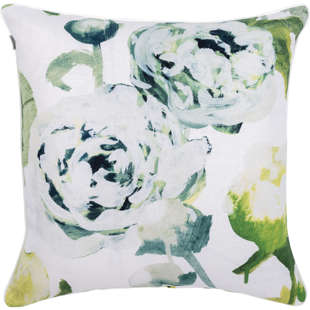 Freesia Tyynynpäällinen Puuvilla-Pellava Vihreä 45x45 cm