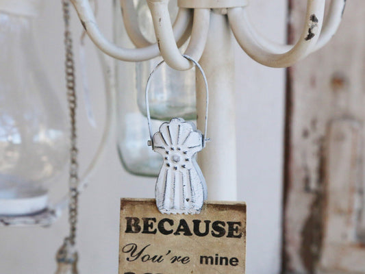 Chic Antique ripustin valkoinen