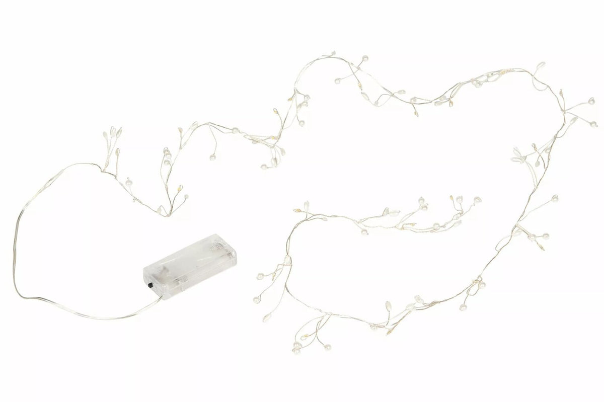 Valoköynnös, LED, helmi, 2AA 150cm/20led