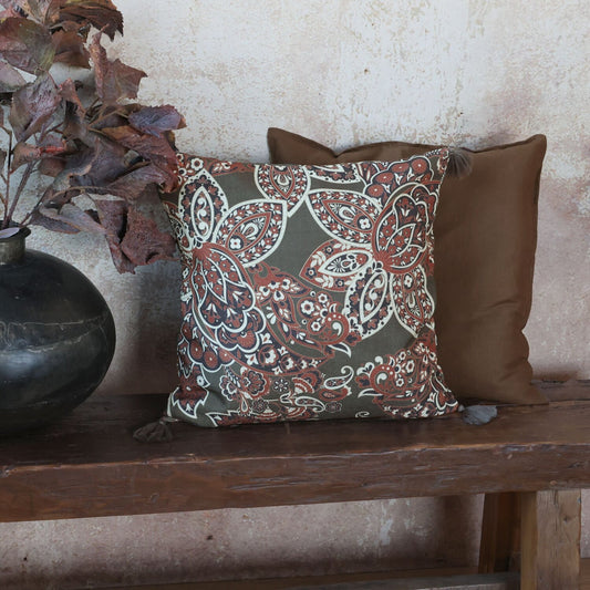 Chic Antique Tyynynpäällinen verte/terracotta 50x50cm