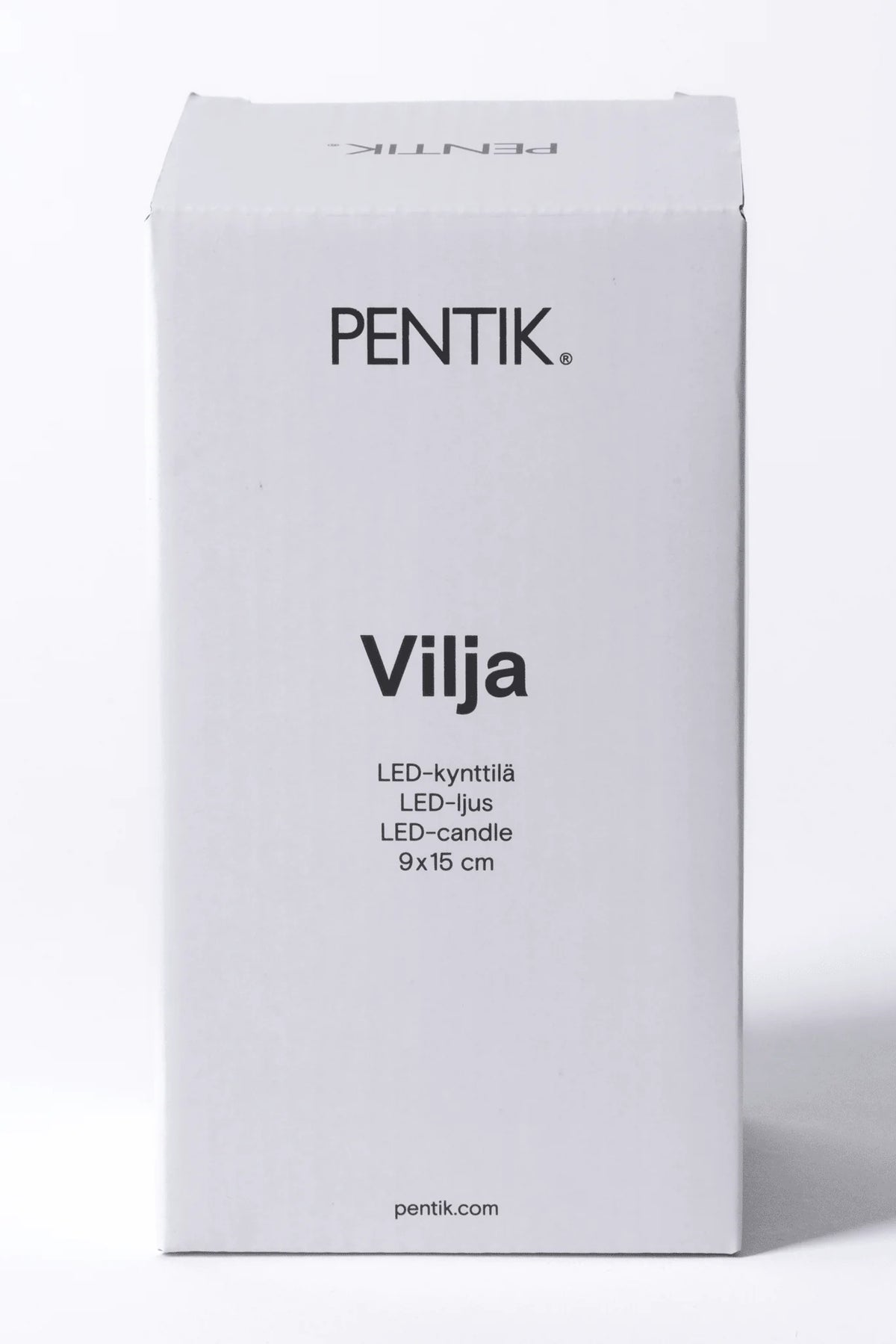 Pentik Vilja Led-Kynttilä Valkoinen 9x15 cm