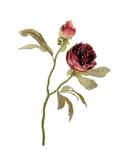 Pion koristekukka punainen 50 cm