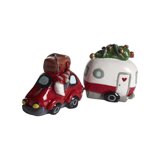 Nääsgränsgården Jouluinen auto ja asuntovaunu 4 cm/8cm