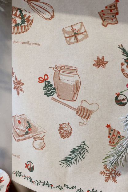 Keittiöpyyhe joululeivonnaisten kuviolla Chic Antique