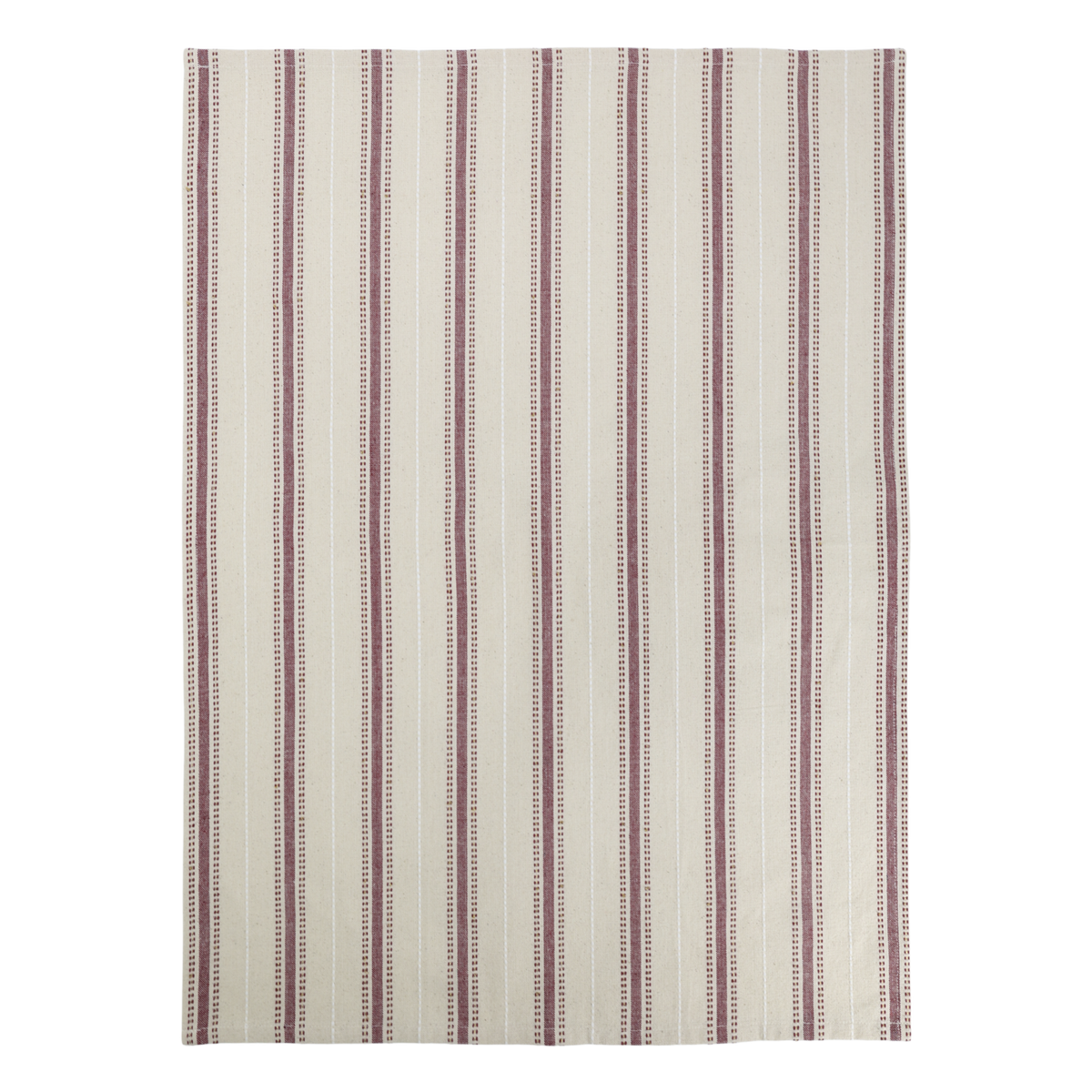 Keittiöpyyhe punainen-pellava raita Chic Antique