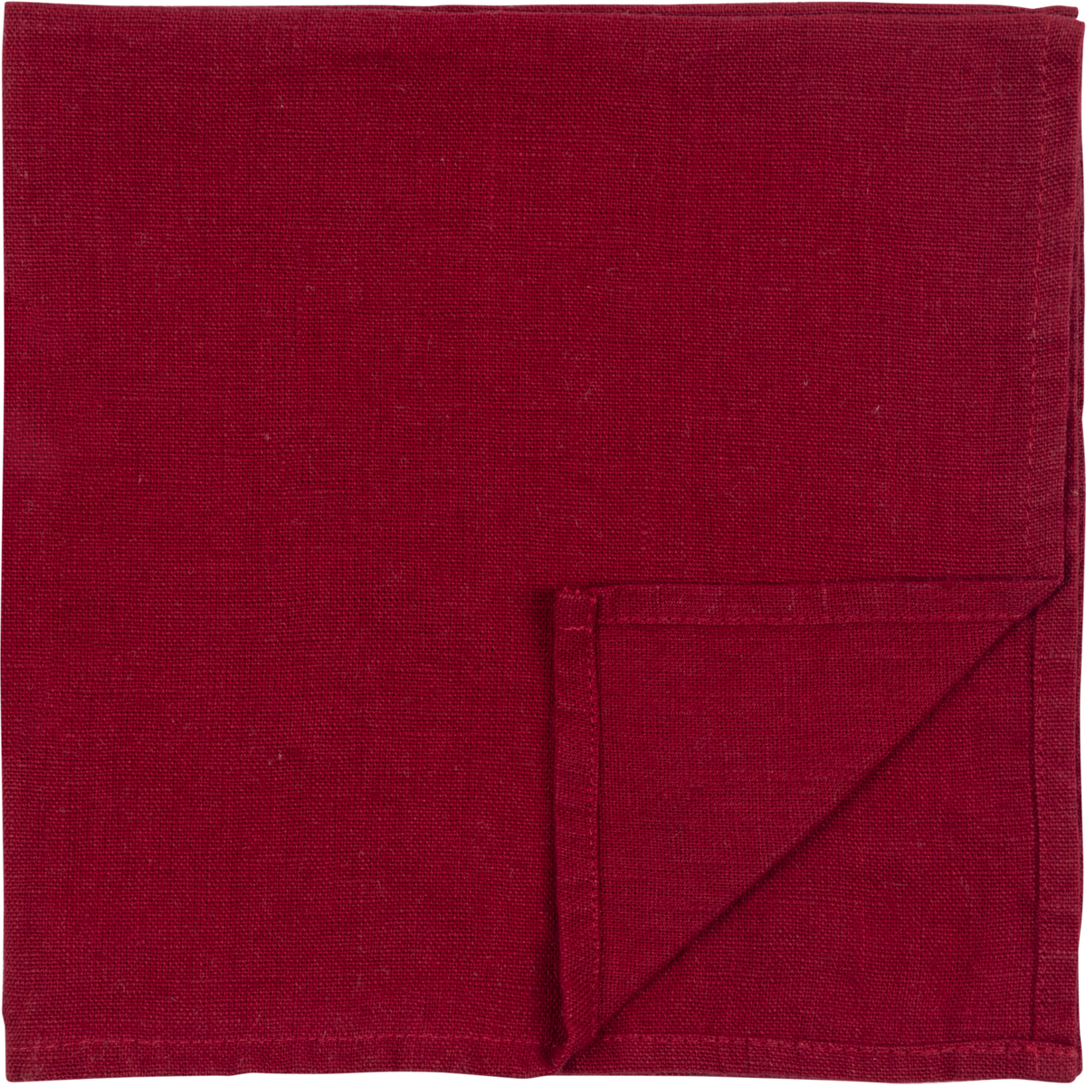 Pentik Soolo Pellavaservietti Punainen 44x44 cm
