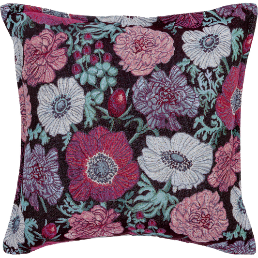 Leinikki Tyynynpäällinen Gobeliini Viininpunainen 45x45 cm