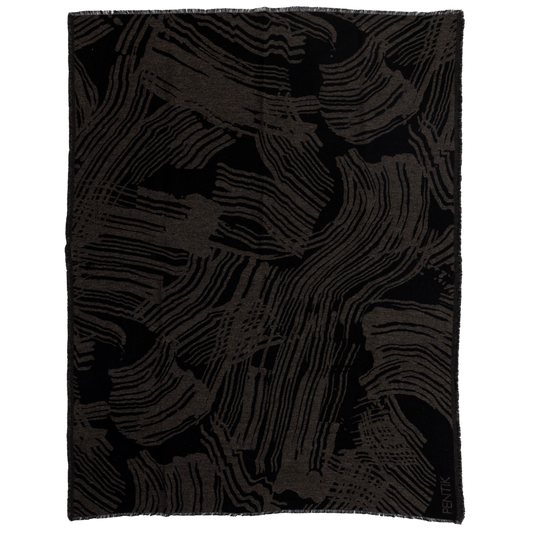 Pentik Hiillos Torkkupeitto musta 130x170cm