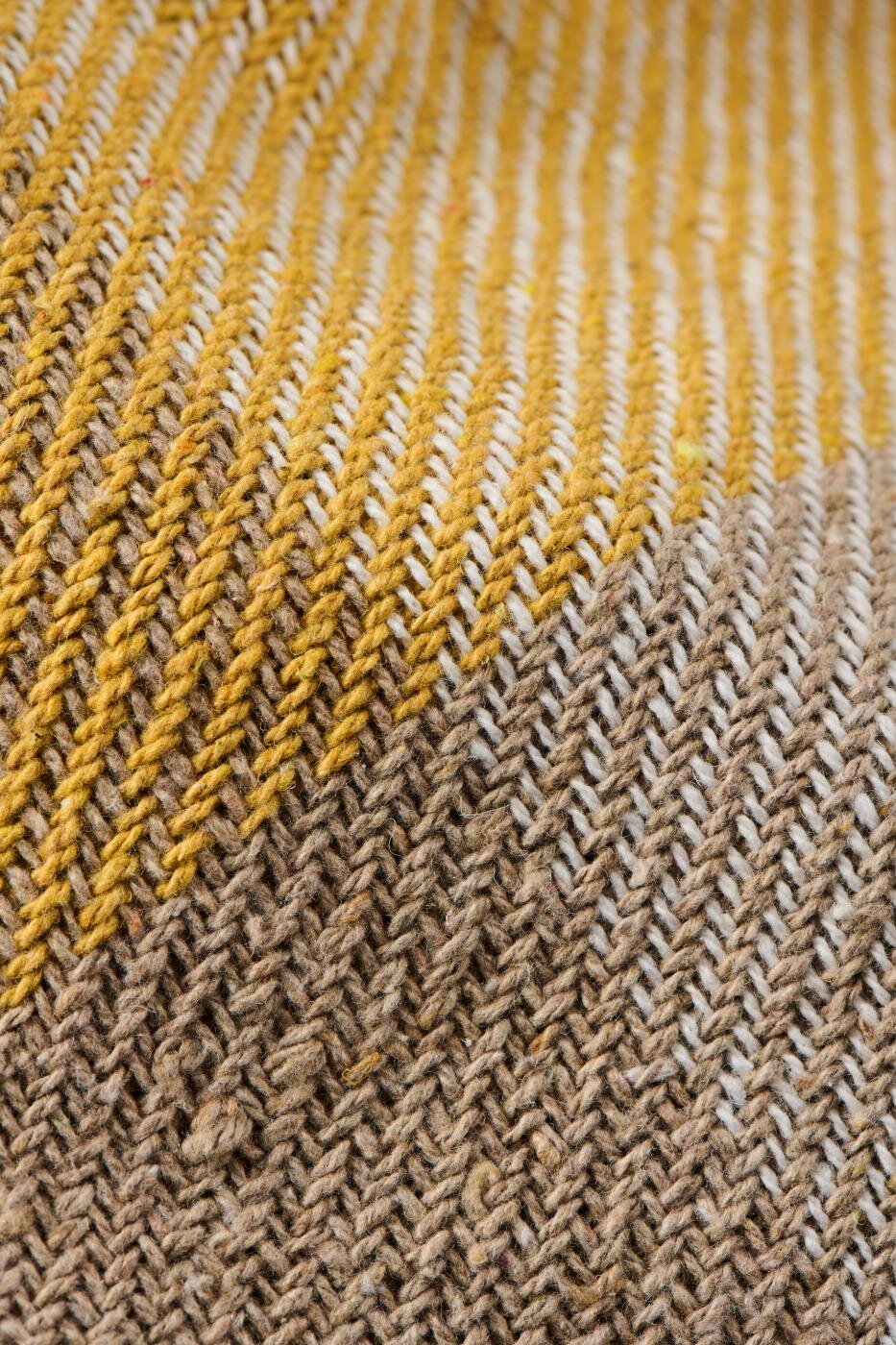 Ib Laursen Torkkupeitto beige-keltainen ruutu 130x160cm