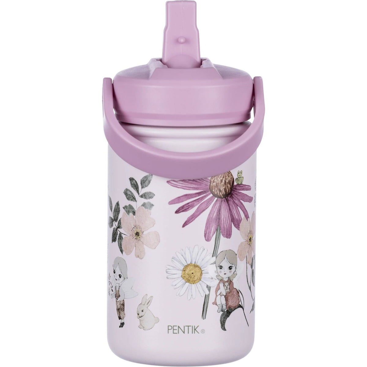 Kukkakeiju Juomapullo Vaaleanpunainen 350 ml