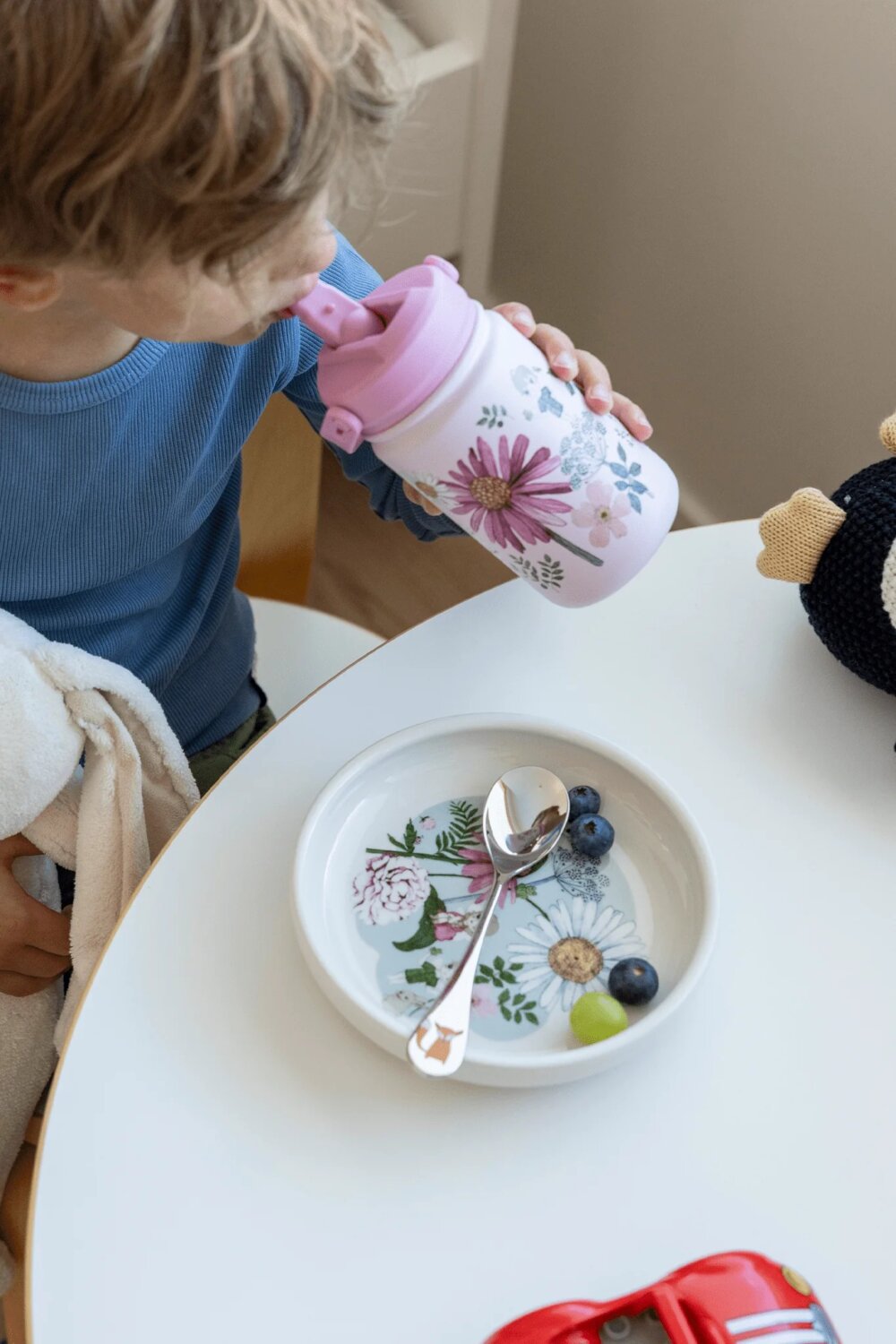 Kukkakeiju Juomapullo Vaaleanpunainen 350 ml