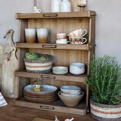 Hyllykkö neljällä hyllyllä luonnonvärinen Chic Antique