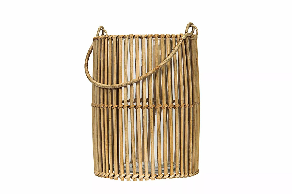 Lyhty Bambu / Lasi Ø15x19cm