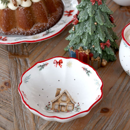 Jouluinen kulho 14 cm Chalet de Noël - Chic Antique