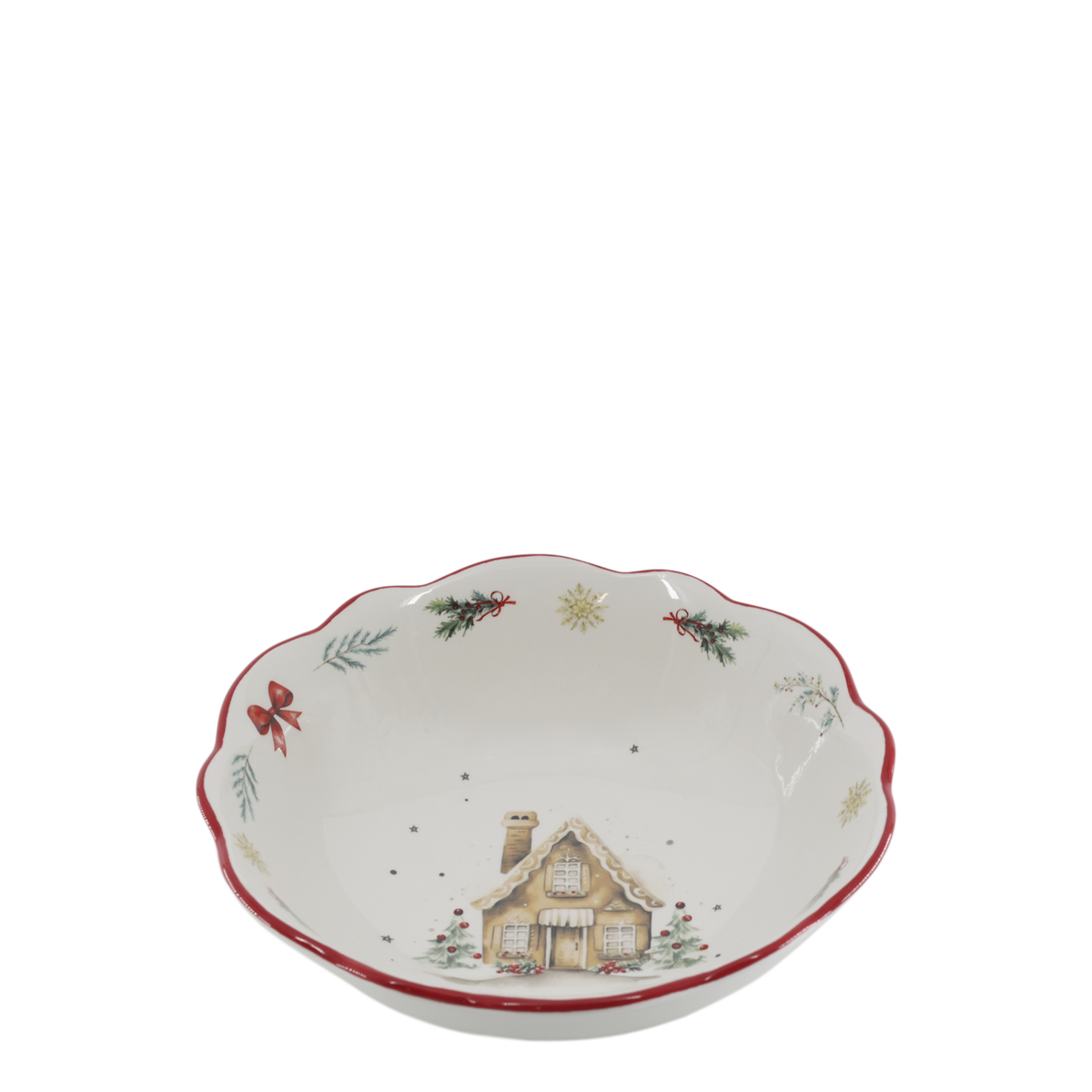 Jouluinen kulho 14 cm Chalet de Noël - Chic Antique
