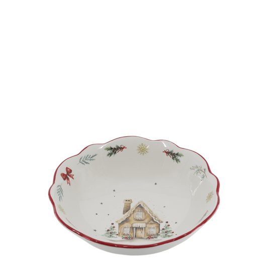 Jouluinen kulho 14 cm Chalet de Noël - Chic Antique