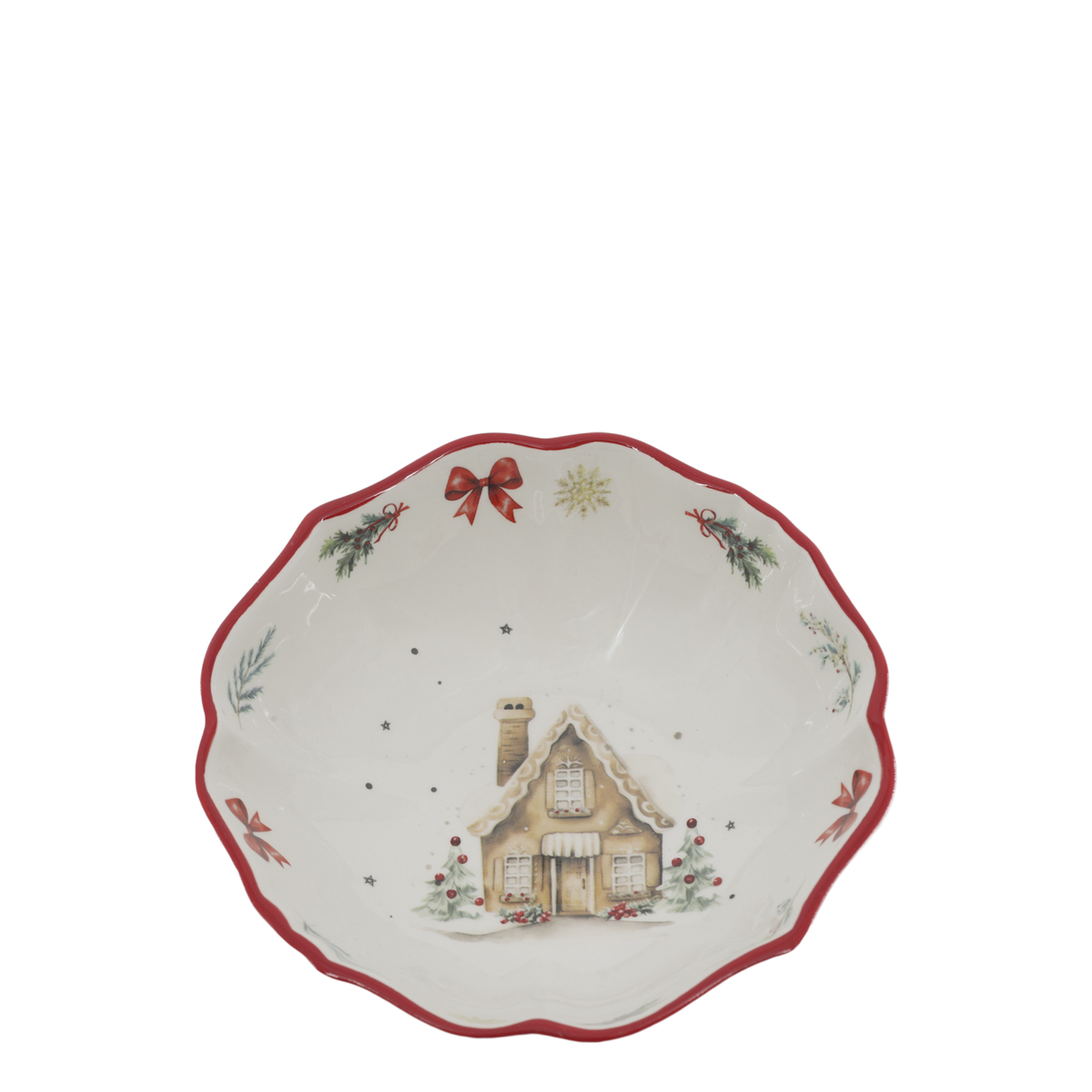 Jouluinen kulho 14 cm Chalet de Noël - Chic Antique