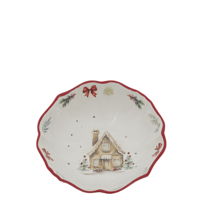 Jouluinen kulho 14 cm Chalet de Noël - Chic Antique