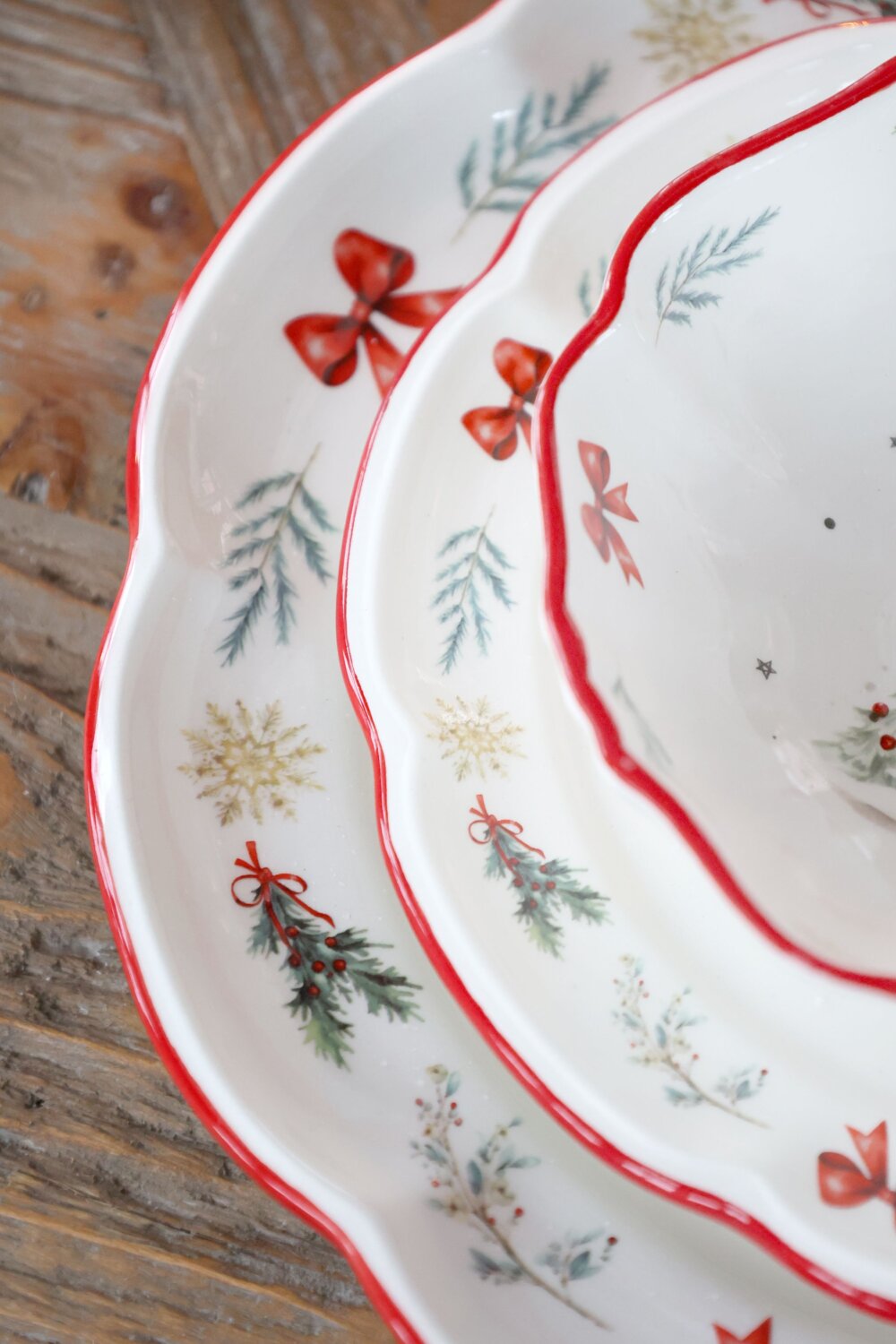 Jouluinen kulho 14 cm Chalet de Noël - Chic Antique