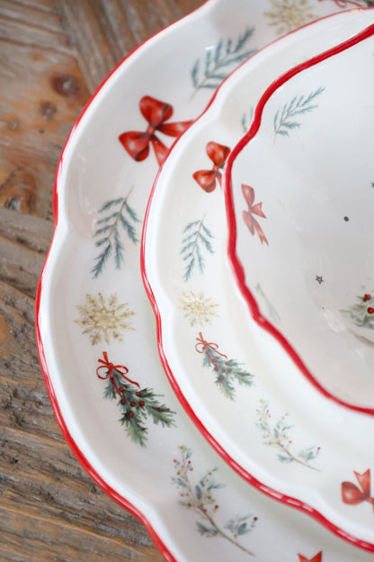 Jouluinen kulho 14 cm Chalet de Noël - Chic Antique