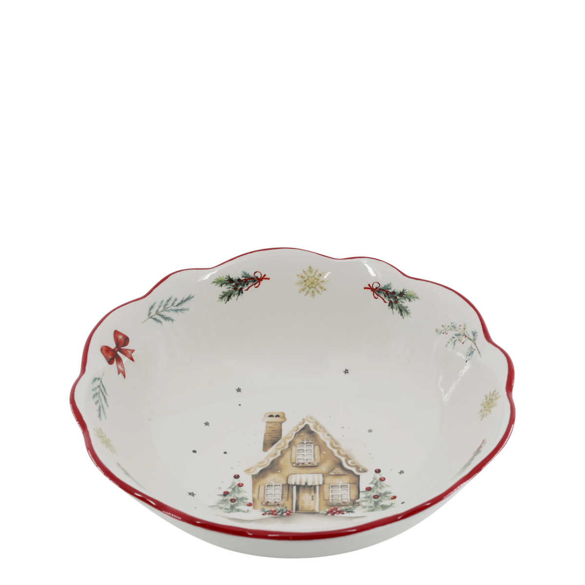 Chalet de Noël -kulho 21 cm jouluaihe Chic Antique