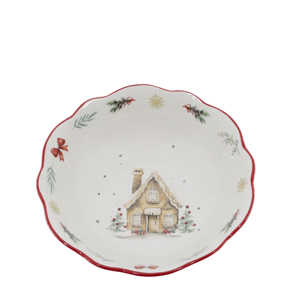 Chalet de Noël -kulho 21 cm jouluaihe Chic Antique