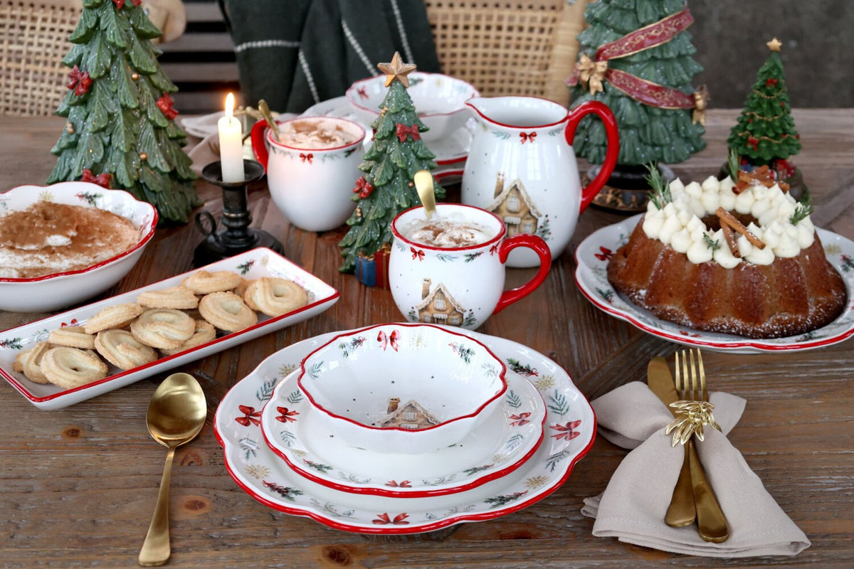 Chalet de Noël -kulho 21 cm jouluaihe Chic Antique