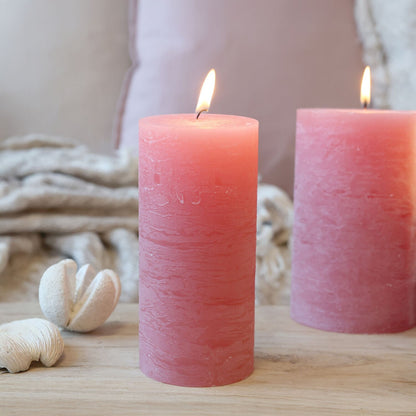 Macon Pillar Candle rustic 60 h, K15/S7 cm vadelma