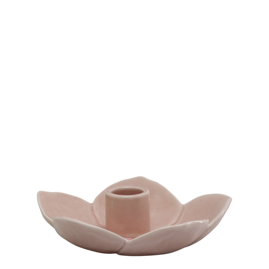 Massy-kynttilänjalka K3,5/S13 cm pölyinen roosa Chic Antique