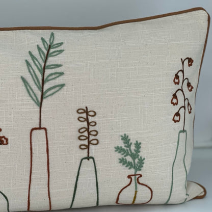 Miljögården Tyynynpäällinen 40 x 60 cm brodeerattu pullokuvio