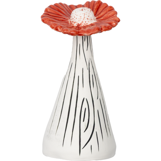 Gerbera Studio Keramiikkaveistos Punainen 18 cm