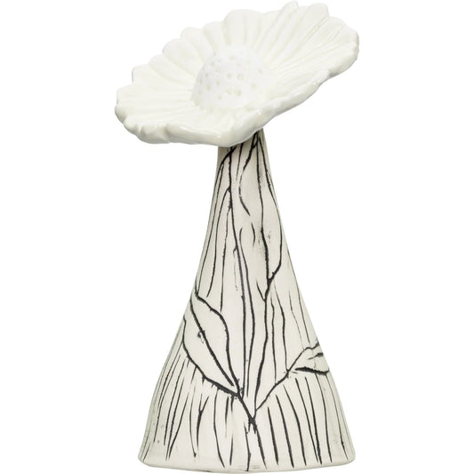 Gerbera Studio Keramiikkaveistos Valkoinen 18 cm