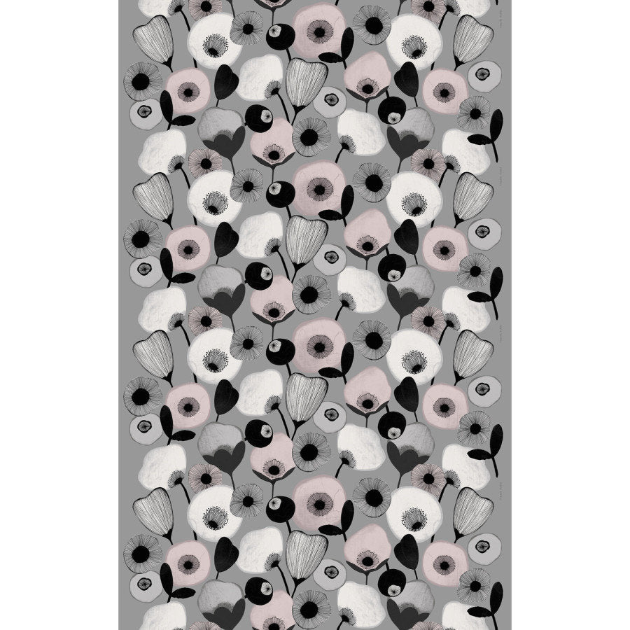 Pastelli Akryylipinnoitettu puuvillakangas vaaleanpunainen Leveys 150 cm