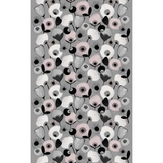 Pastelli Akryylipinnoitettu puuvillakangas vaaleanpunainen Leveys 150 cm