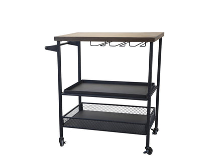 Chic Antique tarjoiluvaunu metallia