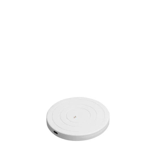 Uyuni Ladattava LED-jalusta, pyöreä, USB-C, valkoinen, 10 x 10 cm