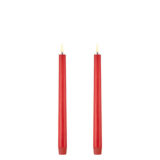 Uyuni Led- kruunukynttilä punainen 2,3x25 cm 2kpl