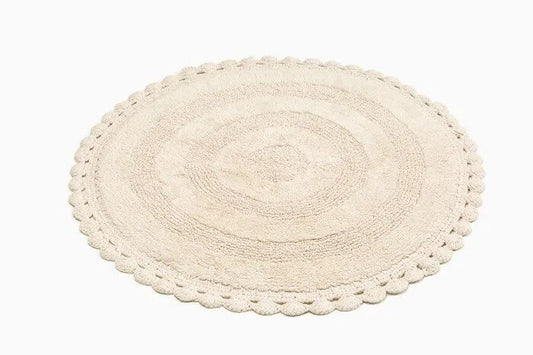 Pyöreä kylpyhuonematto Rimini hiekka 70cm