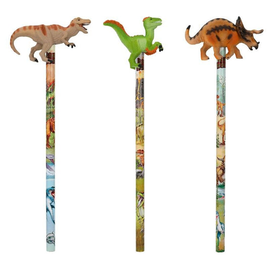 Dino World Lyijykynä dinosauruskoristeella