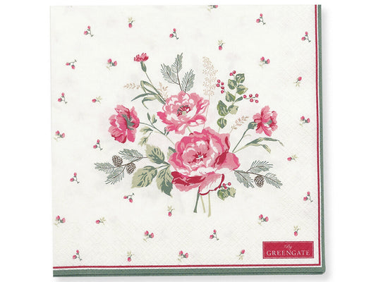 GreenGate servetti Leonora white large 20kpl