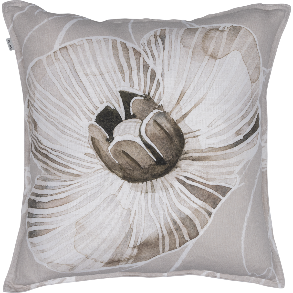 Haave Tyynynpäällinen pellava-puuvilla valkoinen 45x45cm