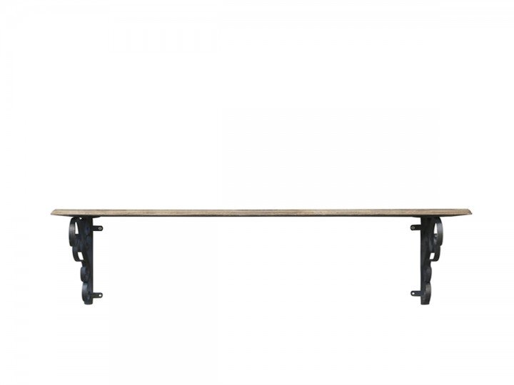 Chic Antique puuhylly metalliset hyllynkannattimet 100cm