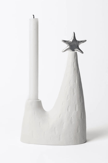 Pentik Joulukuusi Studio Kynttilänjalka Valkoinen 15x9x25 cm