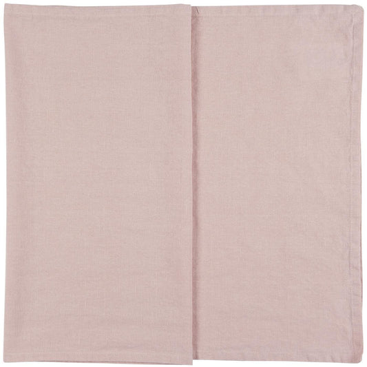 Ib Laursen Kaitaliina puuvilla/pellava väri vaaleanpunainen 50x150cm